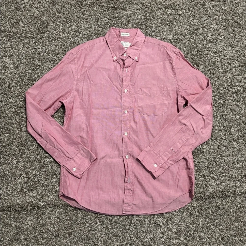 RED J. Crew Classic Button-Down Shirt